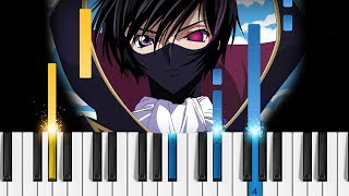 COLORS  Code Geass OP1  Piano Tutorial [upl. by Eidas544]