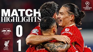 Nunez Goal the Difference in Germany  RB Leipzig 01 Liverpool  UEFA Champions League Highlights [upl. by Ratha]