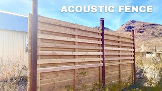 DIY Acoustic Fence [upl. by Anoyet]