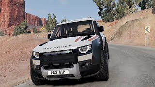 Land Rover Defender Bowler no jogo de carro BeamNG drive [upl. by Ketti]