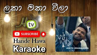 Hande Hawa Karaoke Original Track  Janith Iddamalgoda  Sinhala Karaoke  Laka Maka Weela by HTV [upl. by Notnroht]