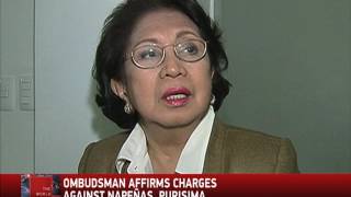 Ombudsman affirms charges vs Napeñas Purisima [upl. by Nylissej]