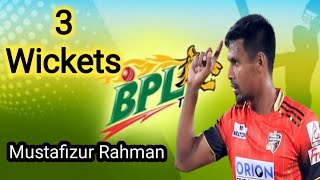 Mustafizur Rahman 3 Wickets Against Sylhet Sunrisers 26th Match BBPL 2022 [upl. by Latea]