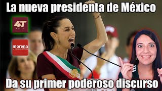 La nueva presidenta de México Da su primer poderoso discurso a su pueblo [upl. by Acimaj]