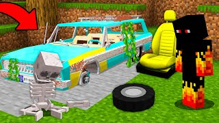 ENCONTREI UM CARRO ABANDONADO NO MINECRAFT [upl. by Saied32]