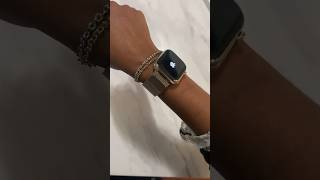 Apple Watch Series 9  Gold Milanese Loop Unboxing  Kendra Kenshay [upl. by Adur]