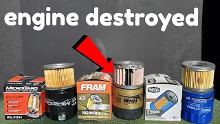 Fram oil filters cause engine damage Proof [upl. by Boeschen]