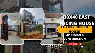 30x40 EAST FACING DUPLEX HOUSE  MAKALI COMPLETE HOME TOURKANNADA [upl. by Birchard86]