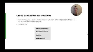 Email Greeting to a Group Examples [upl. by Luaped]