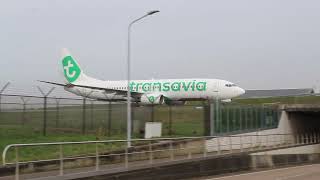 Vliegtuig Spotten Schiphol 20 febr 2024 Transavia B737 [upl. by Ahtebat171]