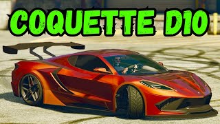 Corvette C8 in GTA 5 Online  Coquette D10 Customization  Los Santos Summer Special DLC [upl. by Delacourt]