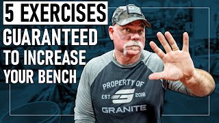 5 Exercises GUARANTEED to Increase Your Bench Press [upl. by Atinna77]