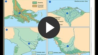 Morphologies of different types of deltas and their locations [upl. by Silma]