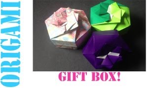 Easy Origami Hexagon Box Lid Ver 1 Modular 2 Unit Tutorial [upl. by Parks]