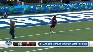 Josh Allen throws huge passes  2018 NFL Combine [upl. by Coralie]