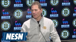 Bruce Cassidy Explains How Bruins Will Cope Without Patrice Bergeron [upl. by Lieno]