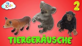 Schleichtiere Wildtiere Haustiere mit Tiergeräusche und Tierstimmen 2 [upl. by Ramed]