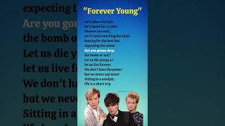 Forever Young Alphaville lyrics shorts ytshorts lyrics song foreveryoung alphaville music [upl. by Lanta]