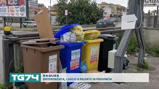 RAGUSA  DIFFERENZIATA LUGLIO A RILENTO IN PROVINCIA [upl. by Lienaj502]