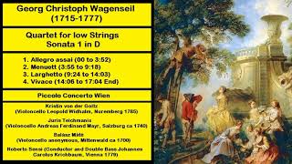 Georg Christoph Wagenseil 17151777  Quartet for low Strings  Sonata 1 in D [upl. by Phene415]