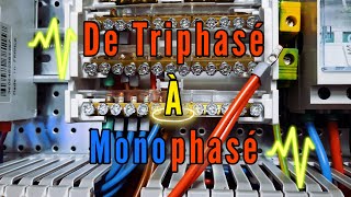 Astuce 3  De triphasé à monophasé quotélectricitéquot [upl. by Nyrad]