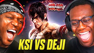 KSI VS DEJI IN TEKKEN FULL GAMEPLAY [upl. by Reniar]