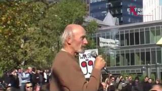 Occupy Frankfurt  Demonstration und die komplette Rede von Bernd Senf [upl. by Yci]