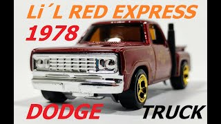 Dodge Li´l Red Express Truck 1978 hotwheels diecast dodge truck matchbox hotwheelscollector [upl. by Egag]