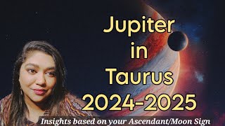 Jupiter Transit in Taurus 20242025 Insights For All 12 Signs [upl. by Atnwahsal]