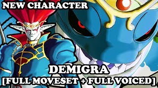 HIDDEN PLAYABLE DLC 6 CHARACTER  Demigra amp His Demon Form Full Moveset  Voiced Dragon Ball XV2 [upl. by Maghutte]