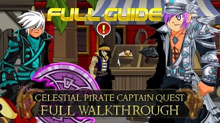 AQW Celestial Pirate Captain Full Walkthrough  Sailor of the Celestial Skies Quest Guide [upl. by Meit]