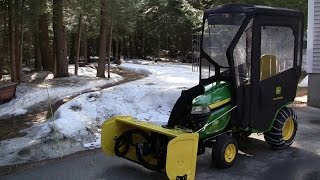 John Deere x590 Conversion from snow blower to mower [upl. by Ilsa]