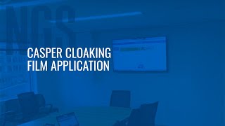 Casper Cloaking Film Application [upl. by Mitch]