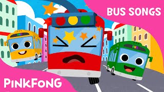 Five Little Buses Jumping on the Road  Bus Songs  Car Songs  PINKFONG Songs [upl. by Rosaleen303]