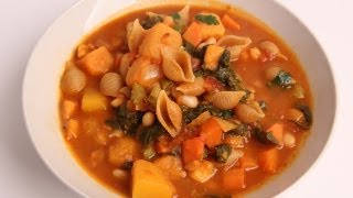 Winter Minestrone Soup Recipe  Laura Vitale  Laura in the Kitchen Episode 332 [upl. by Iniffit]