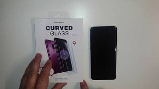 Nano Optics Curved Glass UV glue on Samsung Galaxy S9 [upl. by Uthrop683]