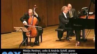 Miklós Perényi cello amp András Schiff piano perform Beethoven [upl. by Yecad]