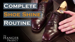 Complete Shoe Shine Routine [upl. by Kung384]