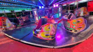 Richmonds Lazerblazer waltzer down by bells and Rock City arcade ingoldmells 20th July 2024 [upl. by Helli]