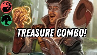 Gold Rush Treasure Combo Deck OTJ Standard MTG Arena [upl. by Ainar]