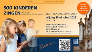 500 Kinderen zingen in de Bethelkerk in Lunteren [upl. by Wiersma]