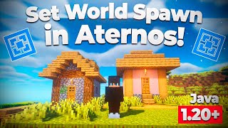 ✅ How to Set World Spawn in Aternos Server 👍 For all players in Minecraft [upl. by Ennairac]