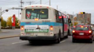 STM 11030 MCI Classic tour ride and departure video Montreals second oldest bus [upl. by Acisset]