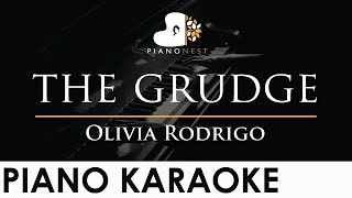 Olivia Rodrigo  the grudge  Piano Karaoke Instrumental Cover with Lyrics [upl. by Valeda]