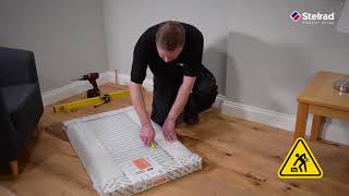 How to install a Stelrad Horizontal Radiator [upl. by Anahgem]