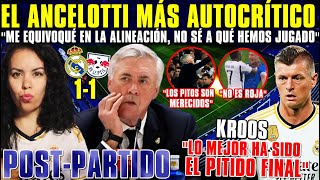 💥ANCELOTTI quotMe EQUIVOQUÉ NO SÉ a qué HEMOS JUGADOquot  KROOS EXPLOTA quotLo MEJOR el PITIDO FINALquot [upl. by Mikihisa]