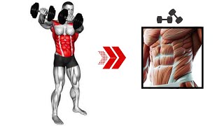 How To Get Real Abs At Home With Dumbbell Only abs home exercise six pack [upl. by Noskcaj]