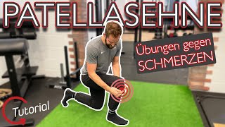 Patellasehnenprobleme  Übungen gegen Schmerzen  Tutorial  Kernfit [upl. by Lseil820]