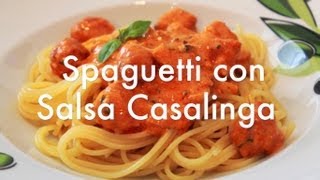 Spaghetti o espaguetis con Salsa Casalinga estilo La Tagliatella  Recetas de Pasta ✅ [upl. by Akelam713]