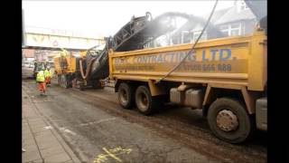 Work starts on resurfacing Narborough Road in Leicester [upl. by Euk]